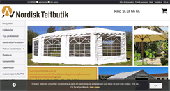 Desktop Screenshot of nordiskteltbutik.dk